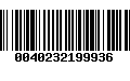 Código de Barras 0040232199936