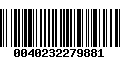 Código de Barras 0040232279881