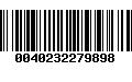 Código de Barras 0040232279898