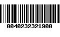 Código de Barras 0040232321900