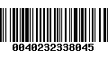 Código de Barras 0040232338045