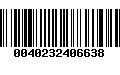 Código de Barras 0040232406638