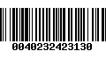 Código de Barras 0040232423130