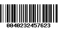 Código de Barras 0040232457623