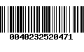 Código de Barras 0040232520471