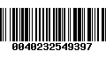 Código de Barras 0040232549397