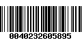 Código de Barras 0040232605895