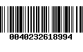 Código de Barras 0040232618994