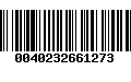 Código de Barras 0040232661273