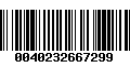 Código de Barras 0040232667299