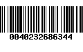 Código de Barras 0040232686344