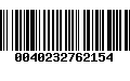 Código de Barras 0040232762154