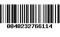 Código de Barras 0040232766114