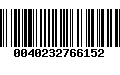 Código de Barras 0040232766152