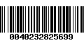 Código de Barras 0040232825699