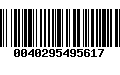 Código de Barras 0040295495617