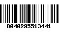 Código de Barras 0040295513441