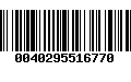 Código de Barras 0040295516770