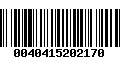 Código de Barras 0040415202170