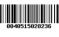 Código de Barras 0040515028236