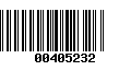 Código de Barras 00405232