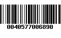 Código de Barras 0040577006890