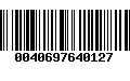 Código de Barras 0040697640127