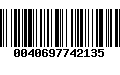 Código de Barras 0040697742135