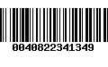 Código de Barras 0040822341349