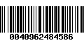 Código de Barras 0040962484586