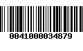 Código de Barras 0041000034879