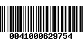 Código de Barras 0041000629754