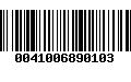 Código de Barras 0041006890103