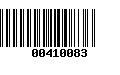 Código de Barras 00410083