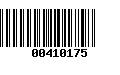 Código de Barras 00410175