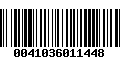 Código de Barras 0041036011448