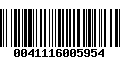 Código de Barras 0041116005954