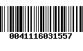 Código de Barras 0041116031557