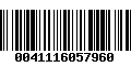 Código de Barras 0041116057960