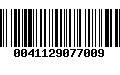 Código de Barras 0041129077009