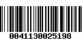 Código de Barras 0041130025198