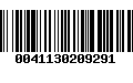 Código de Barras 0041130209291