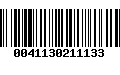 Código de Barras 0041130211133