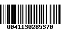 Código de Barras 0041130285370