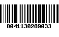 Código de Barras 0041130289033