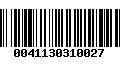 Código de Barras 0041130310027