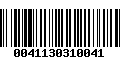 Código de Barras 0041130310041