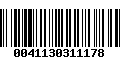 Código de Barras 0041130311178