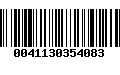 Código de Barras 0041130354083