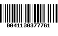 Código de Barras 0041130377761